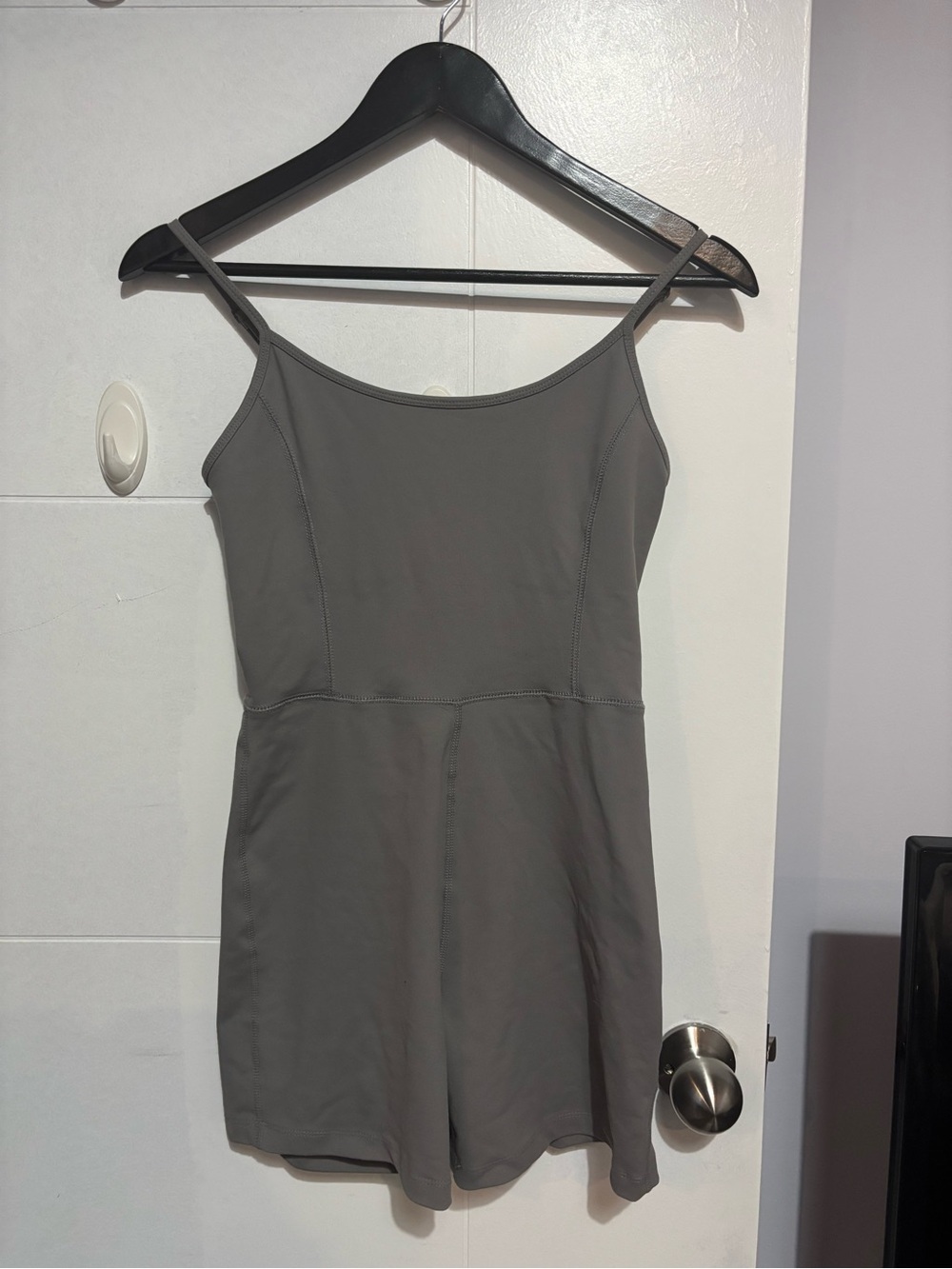Women's Gray Spaghetti Strap Romper